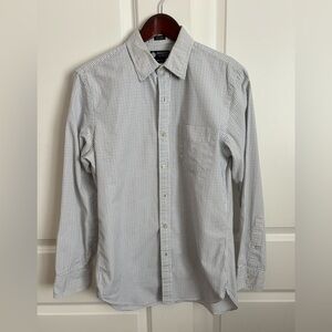 J. Crew Men's Gray Checkered Button Down Shirt